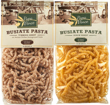 Load image into Gallery viewer, Pasta Duo - Whole Grain Durum Wheat/Tumminia Busiate- 2x500gr