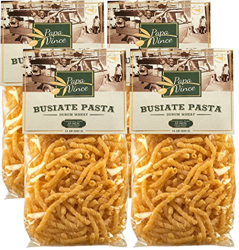 Artisan Whole Grain Durum Wheat Busiate Pasta - 4 x 500gr