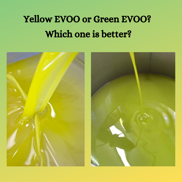 Yellow or Green Extra Virgin Olive Oil? Which one is Better?