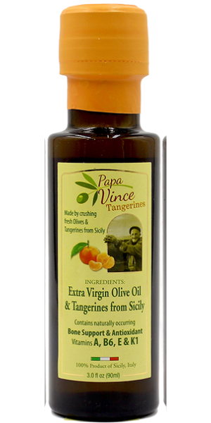 Unrefined, Cold-Pressed Extra Virgin Olive Oil & Tangerine Blend - 90ml