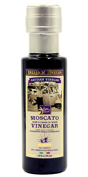 Red Wine Moscato Vinegar - Aged 8 years in Oak & Chestnut Barrels - 90ml